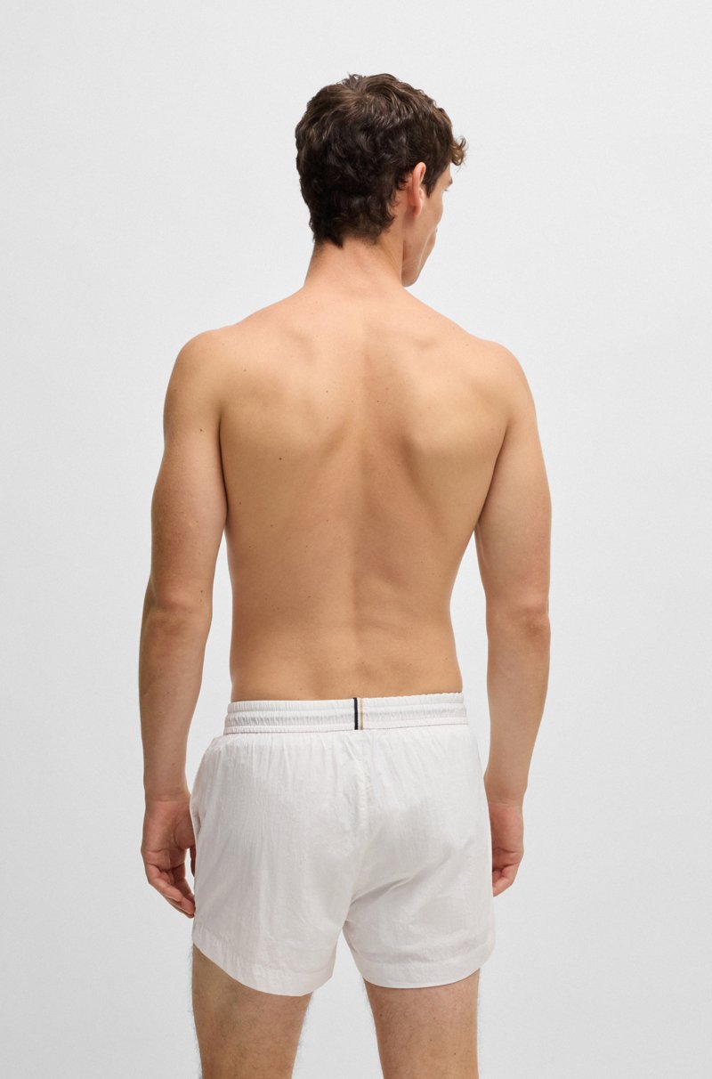 Hugo Boss Bañador tipo shorts en tejido de secado rápido con logo en contorno Solo hoy