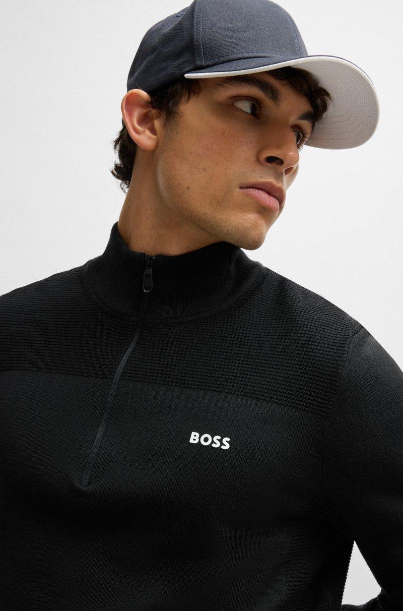 Hugo Boss Jersey con cremallera de la marca en tejido Dry-Flex Promoción trimestral