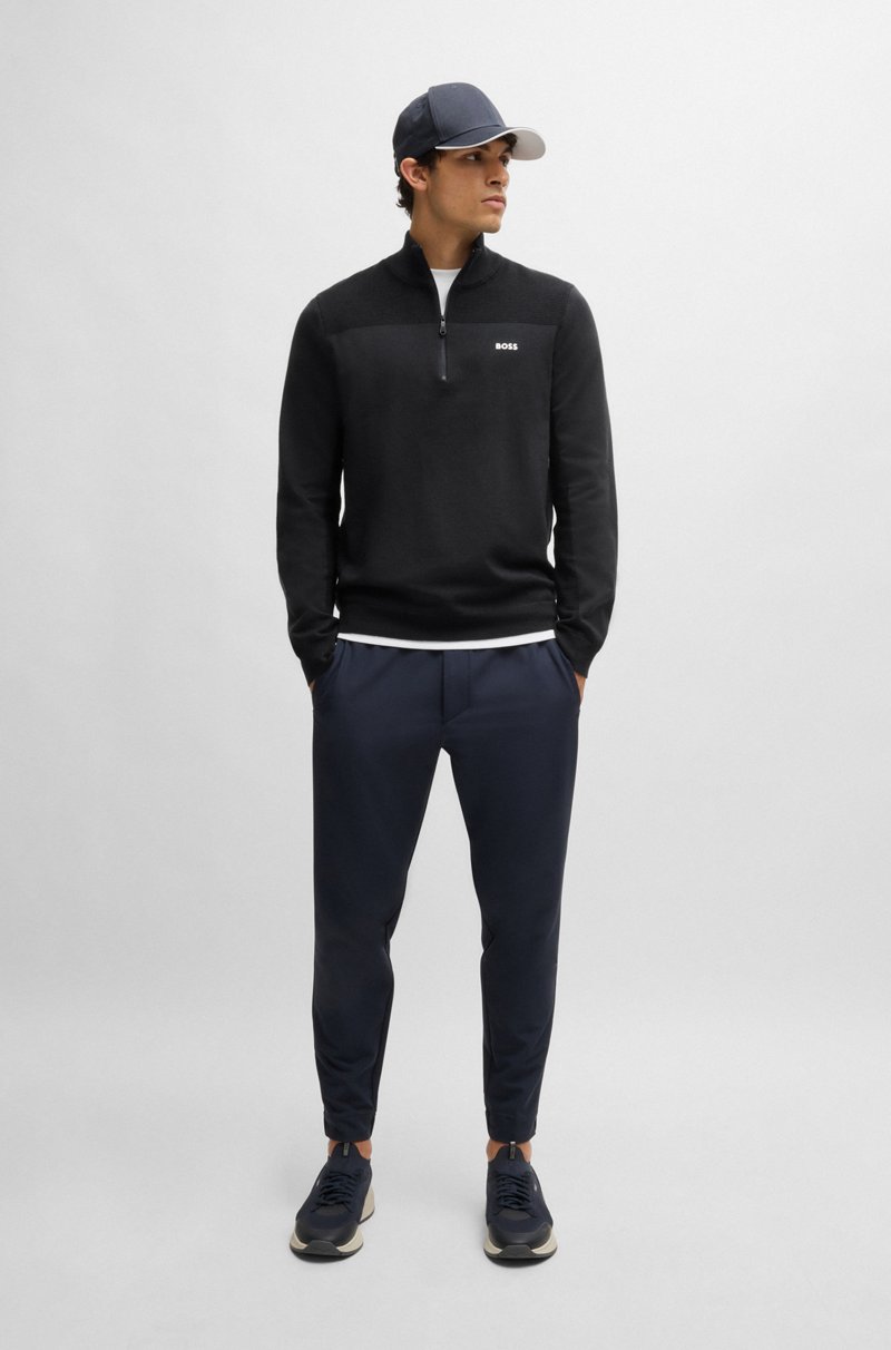 Hugo Boss Jersey con cremallera de la marca en tejido Dry-Flex Promoción trimestral