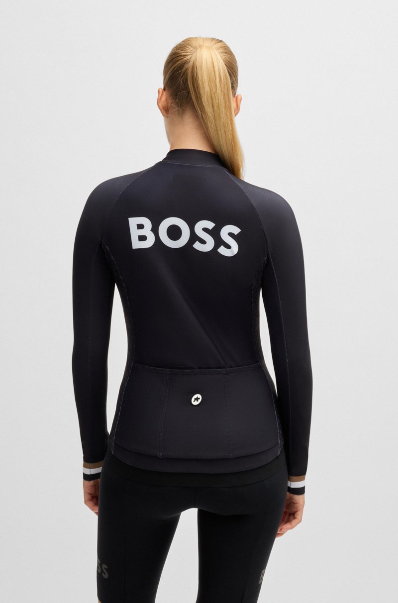 Hugo Boss Maillot de entrenamiento BOSS x ASSOS negro con tres bolsillos traseros Tienda de fábrica