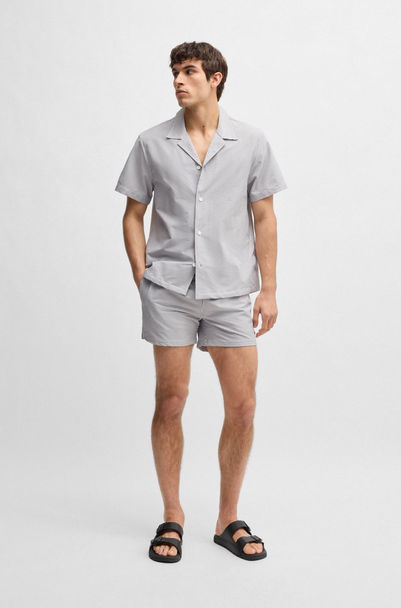 Hugo Boss Sandalias de dos tiras y empeines con estructura para todos los géneros Ofertas especiales
