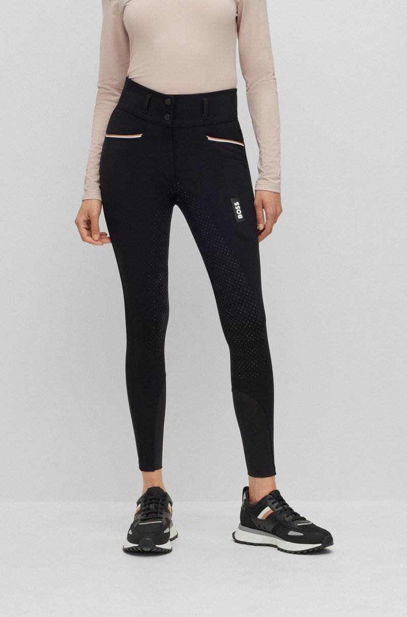 Hugo Boss Pantalones de equitación de material superelástico con agarre integral Precio ultrabajo