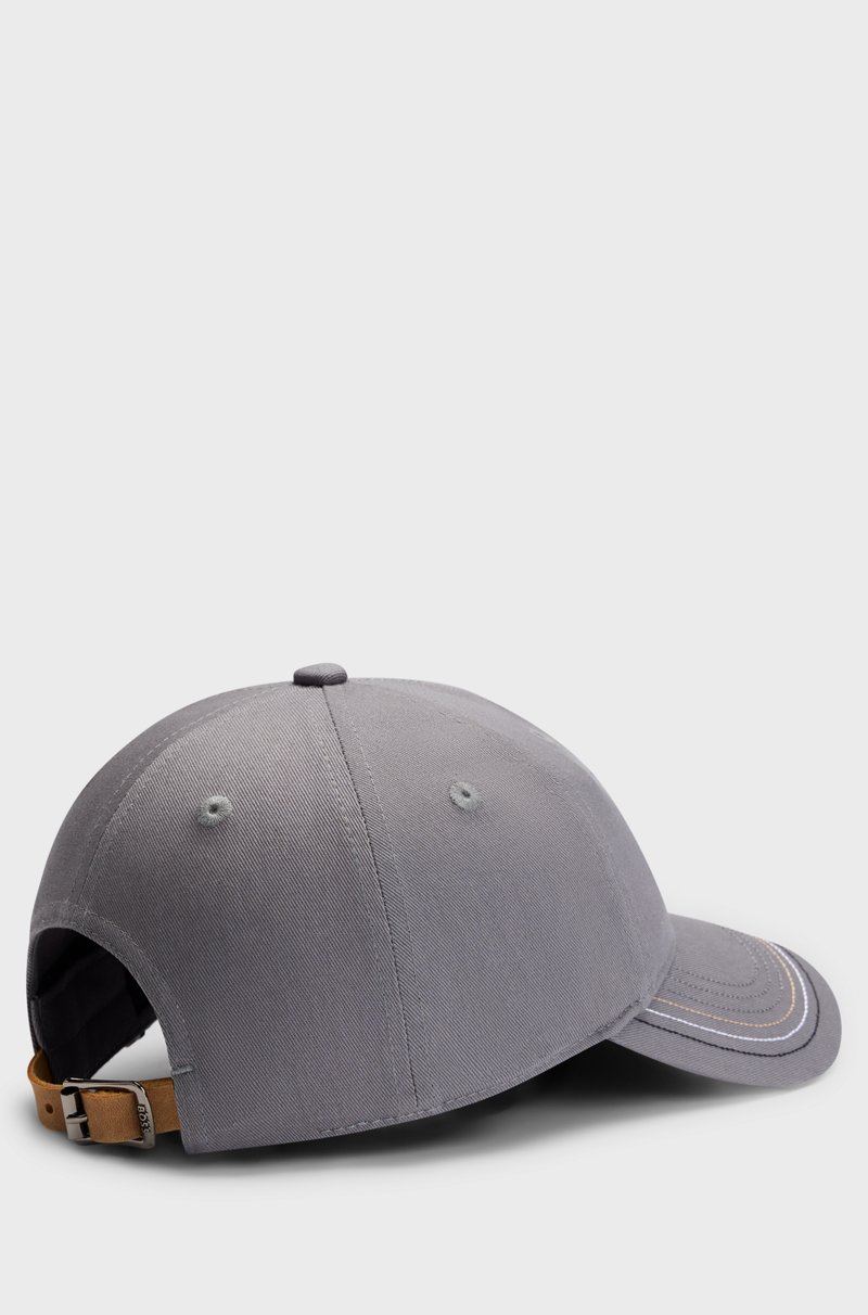 Hugo Boss Gorra para equitación con logo bordado y correa de piel 2025