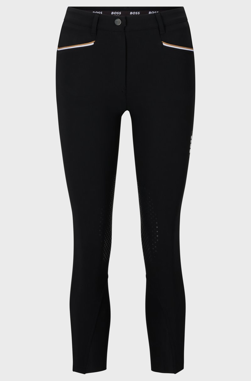 Hugo Boss Pantalones de equitación de material superelástico con agarre especial en las rodillas