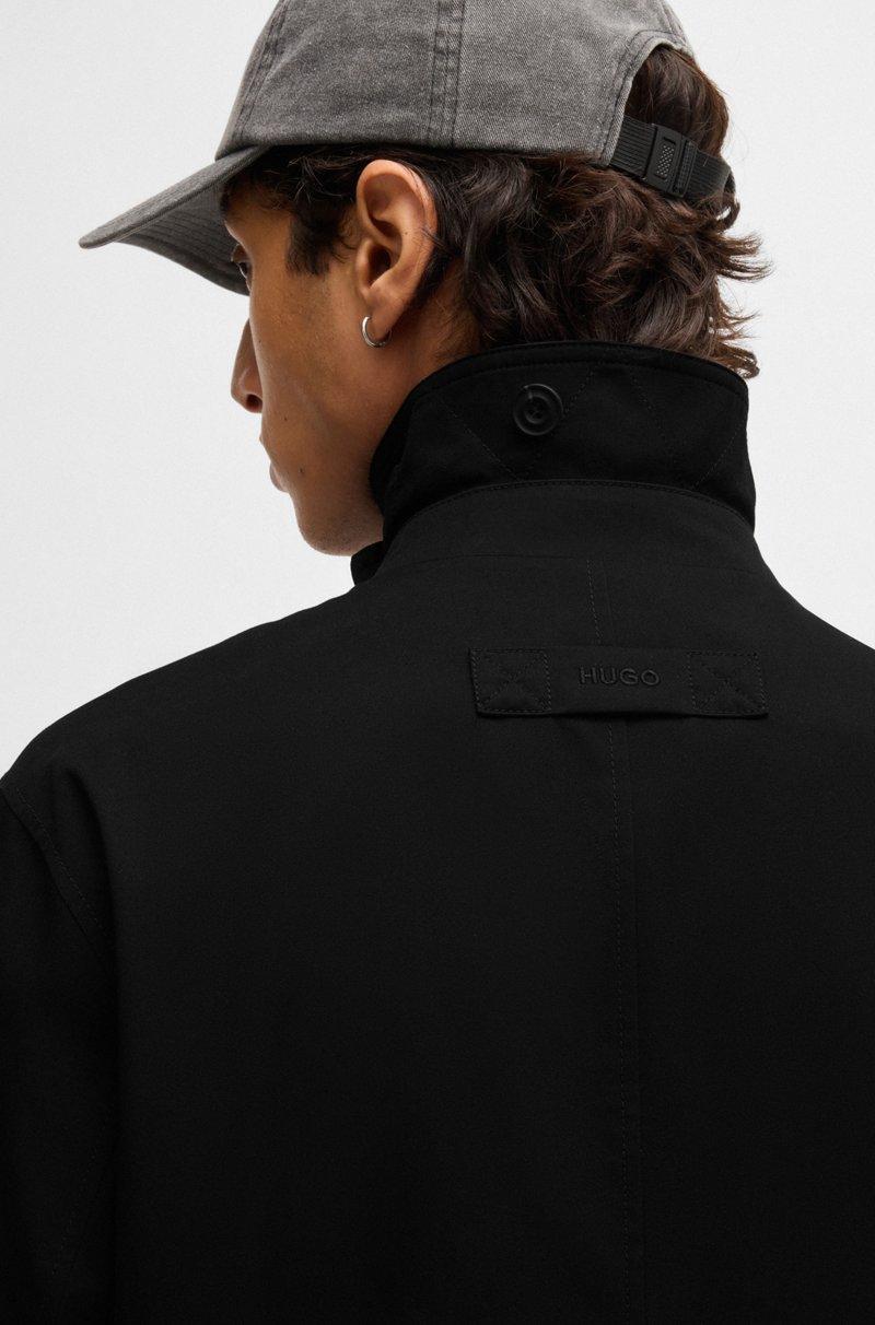 Hugo Boss Abrigo regular fit en tejido de gabardina repelente al agua Tienda