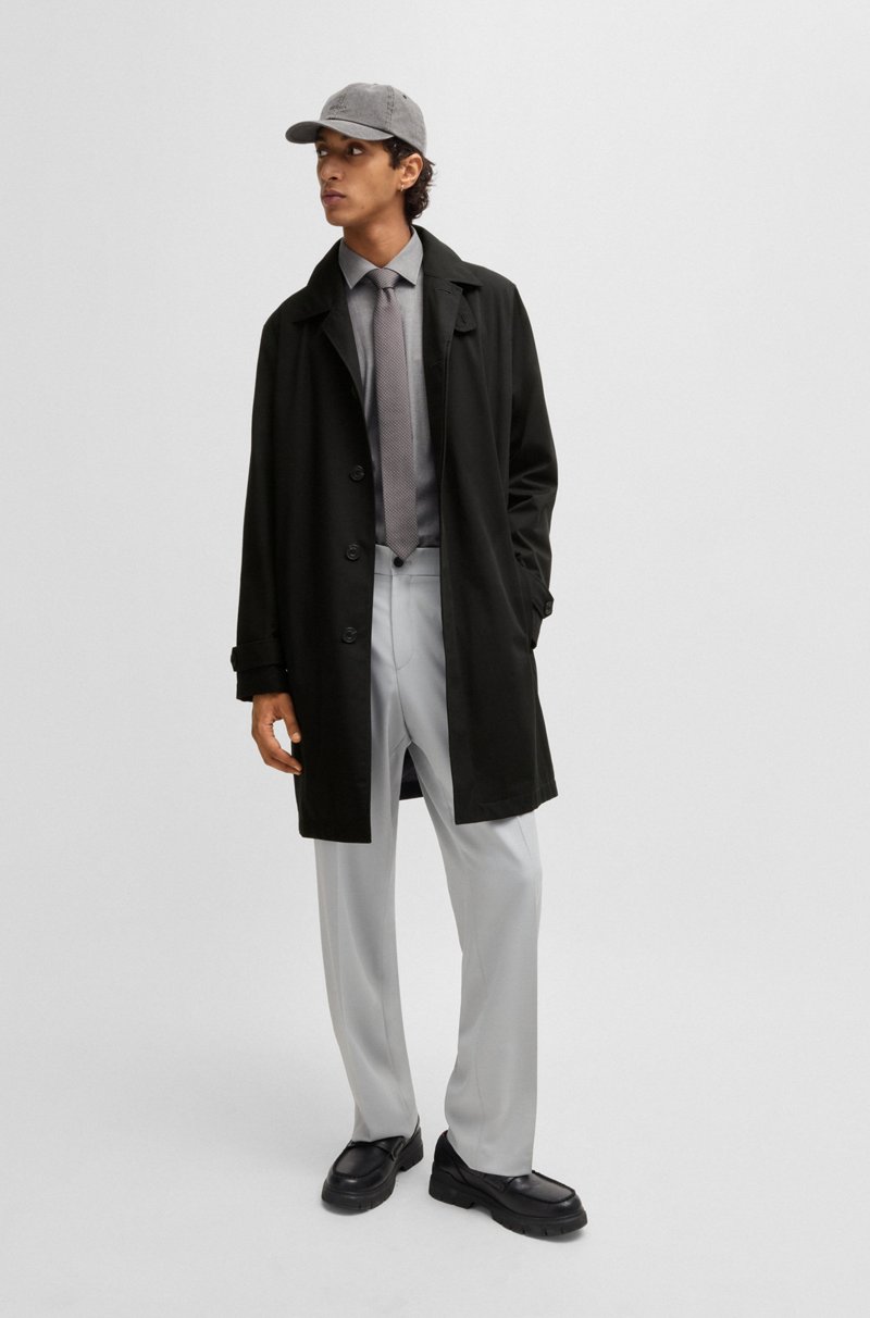 Hugo Boss Abrigo regular fit en tejido de gabardina repelente al agua Tienda