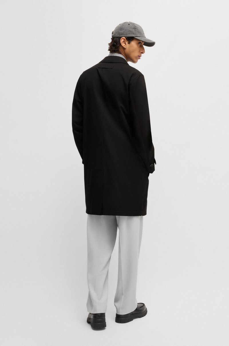 Hugo Boss Abrigo regular fit en tejido de gabardina repelente al agua Tienda