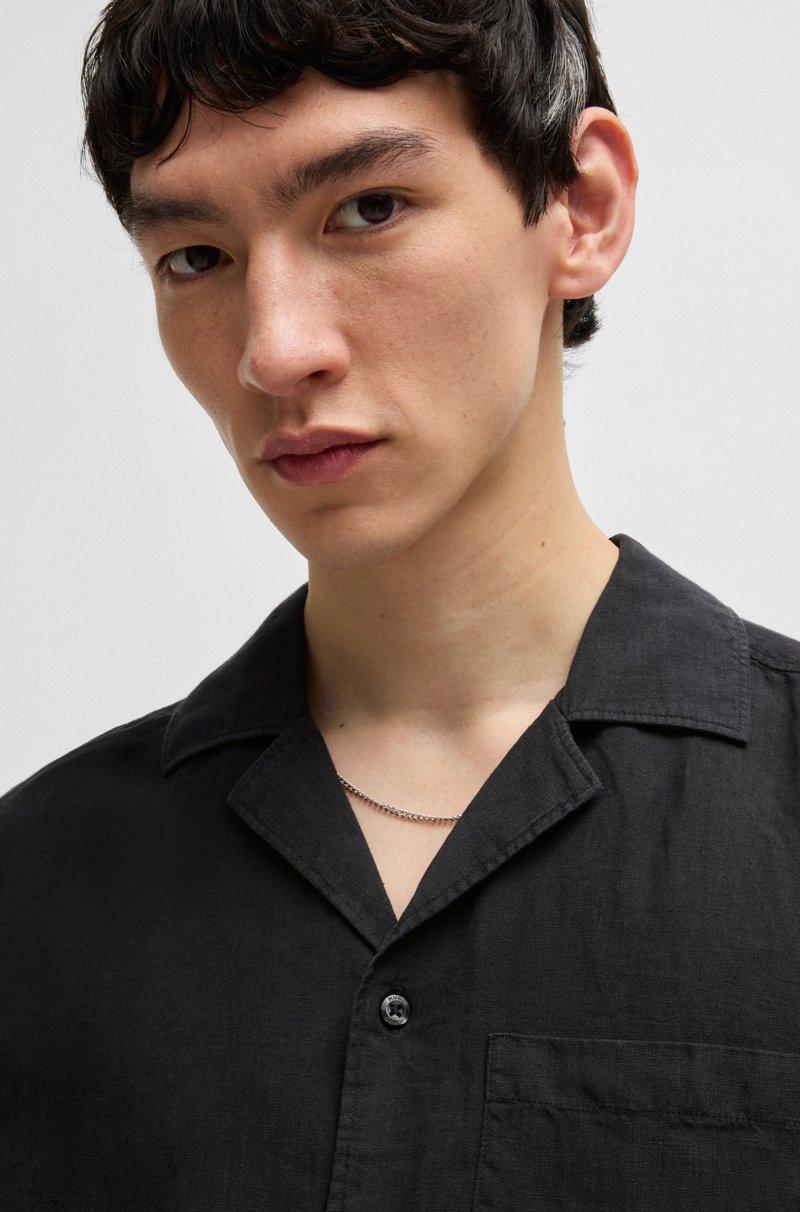 Hugo Boss Camisa relaxed fit de lino para diferentes ocasiones Mejor oferta