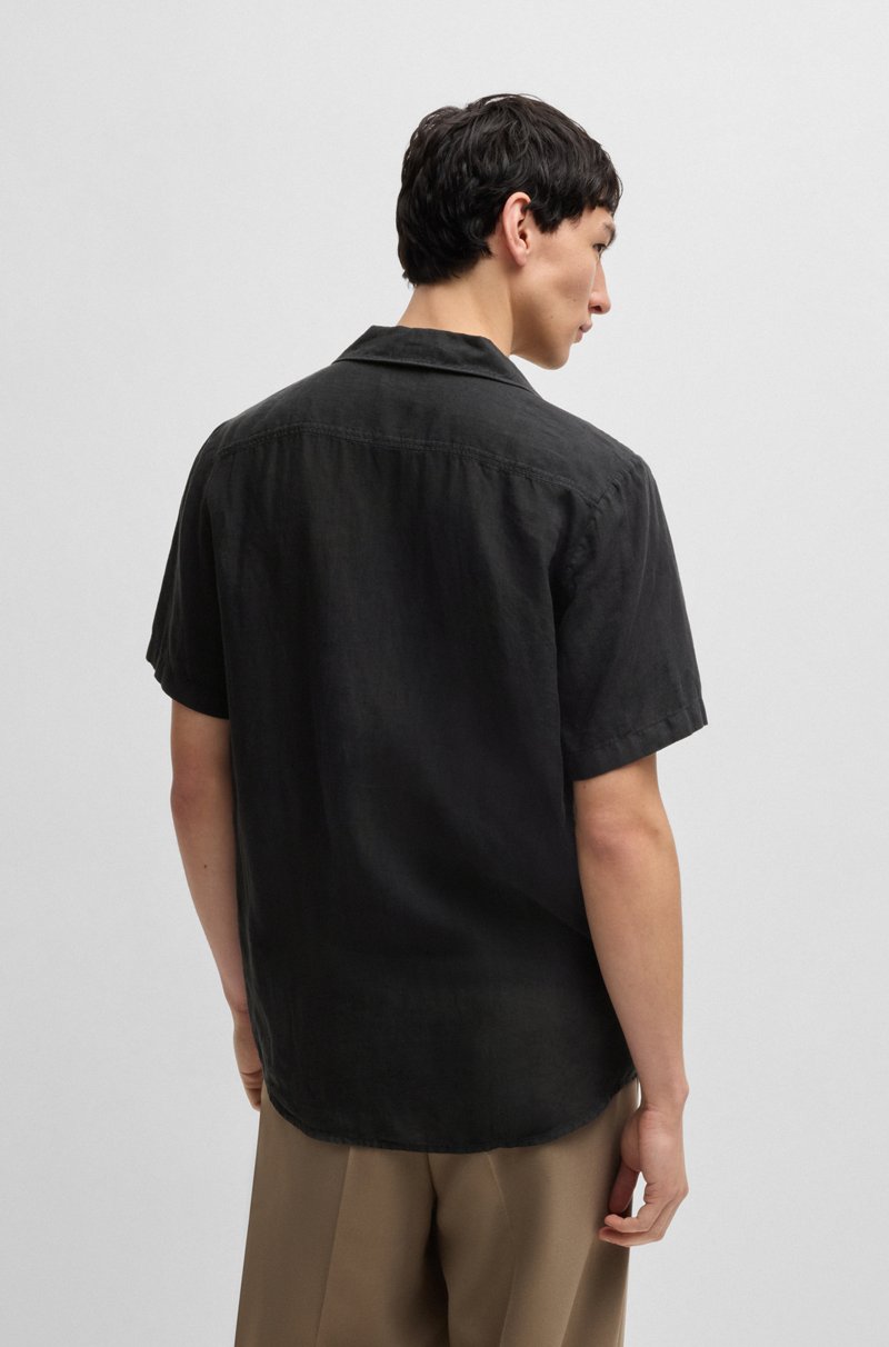 Hugo Boss Camisa relaxed fit de lino para diferentes ocasiones Mejor oferta