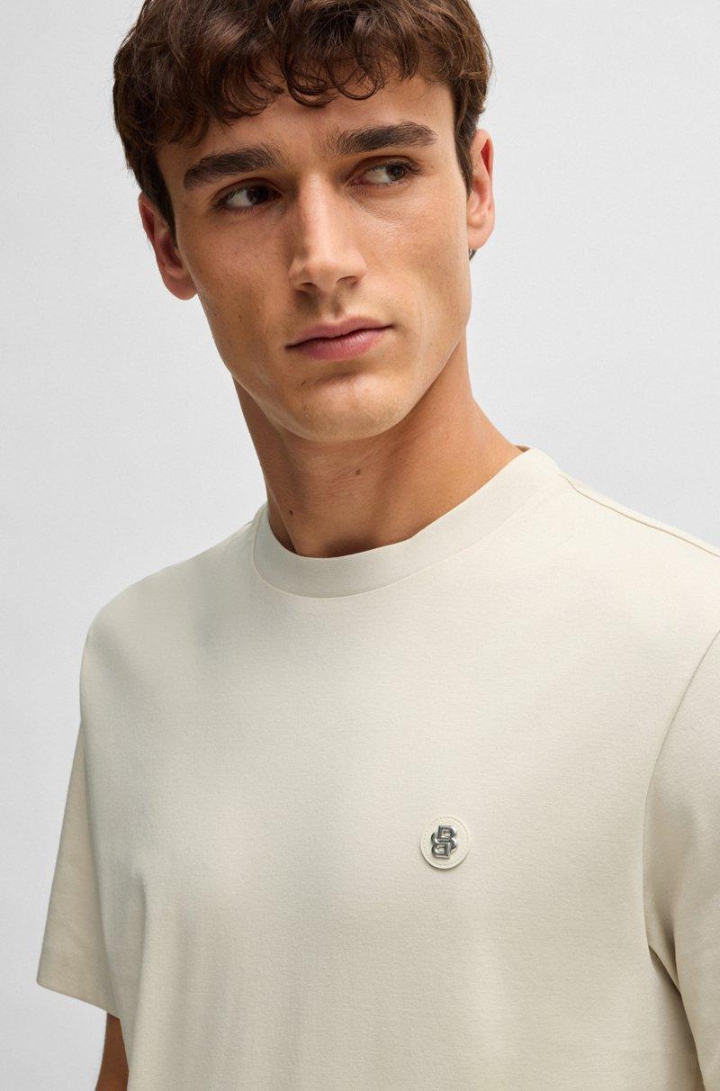 Hugo Boss Camiseta regular fit de algodón con monograma Double B Oferta especial