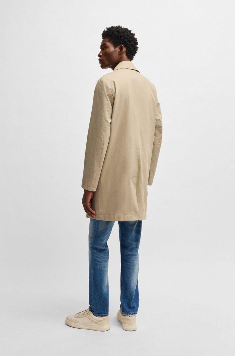 Hugo Boss Abrigo de corte clásico en algodón COMPRAR AHORA
