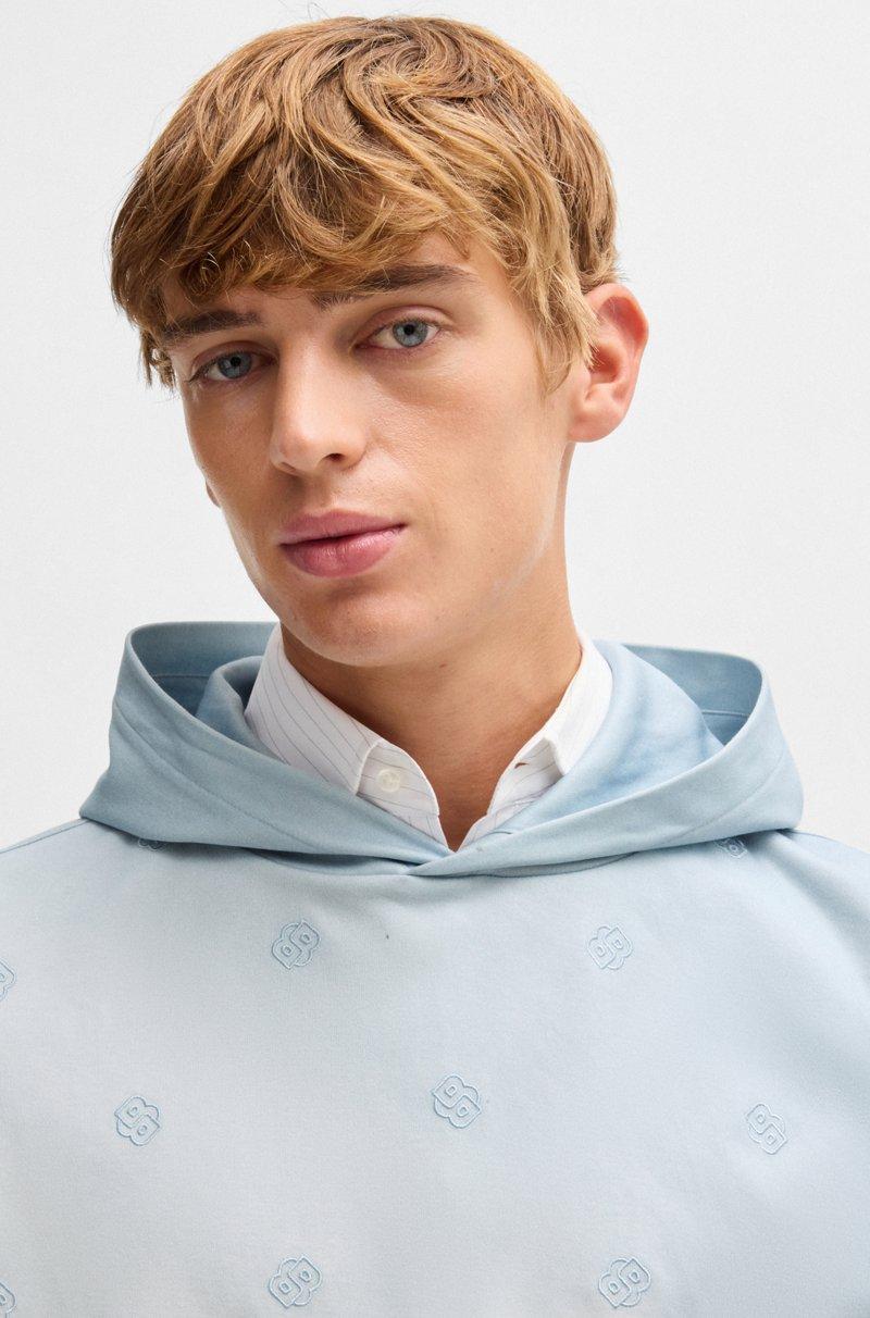 Hugo Boss Sudadera con capucha e ilustración de nubes con monogramas Double B ÚLTIMAS EDICIONES