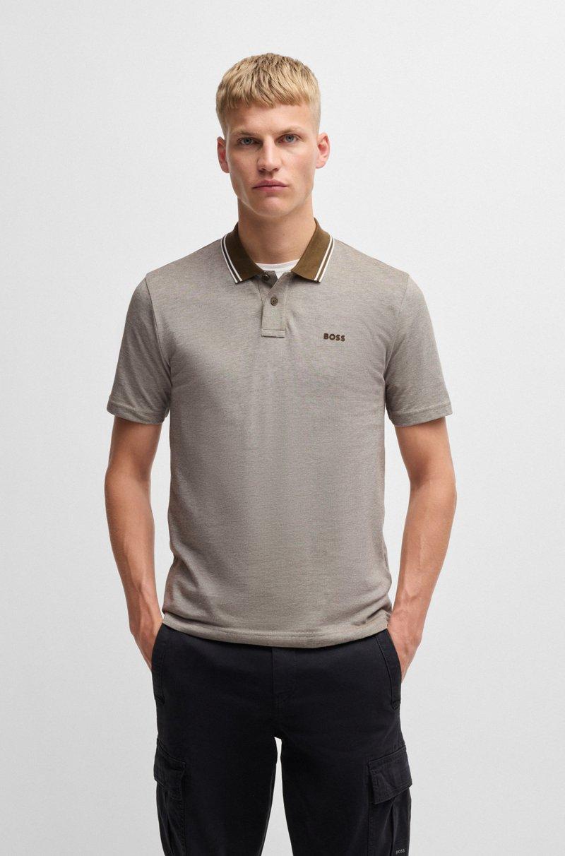 Hugo Boss Polo relaxed fit de piqué de algodón Oxford Oferta especial de fábrica