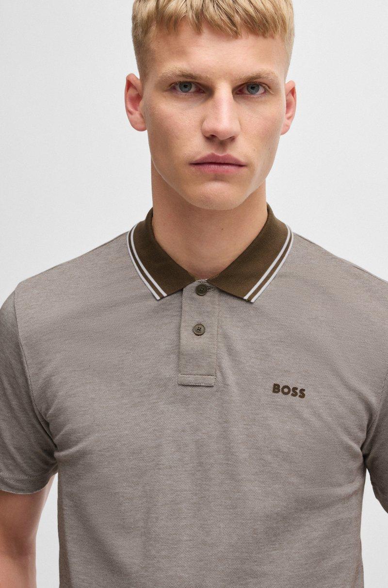 Hugo Boss Polo relaxed fit de piqué de algodón Oxford Oferta especial de fábrica