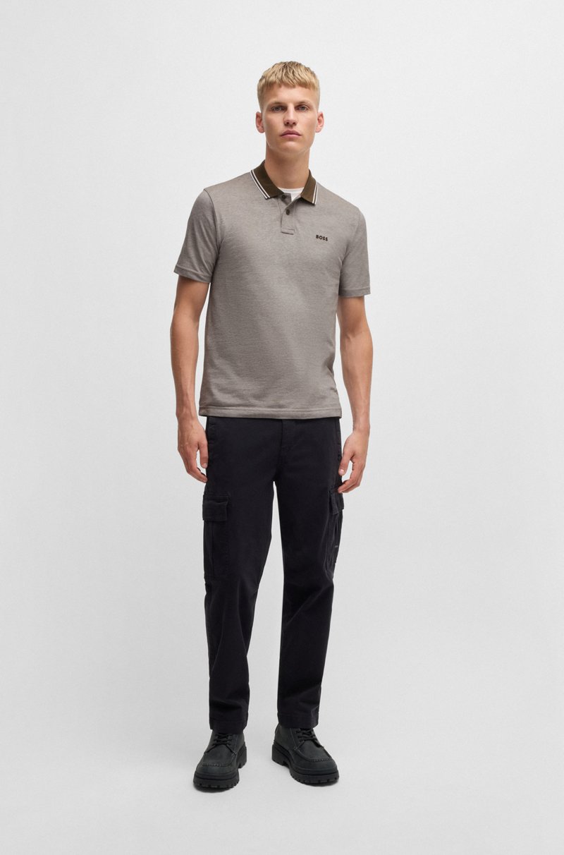 Hugo Boss Polo relaxed fit de piqué de algodón Oxford Oferta especial de fábrica