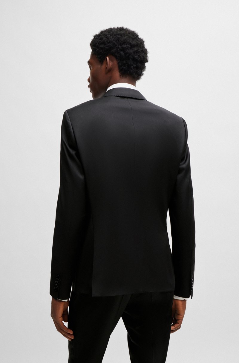 Hugo Boss Americana slim fit en sarga de lana virgen Envío internacional gratuito
