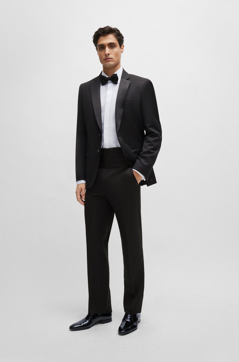 Hugo Boss Camisa de vestir slim fit en algodón elástico de planchado fácil Tienda de fábrica