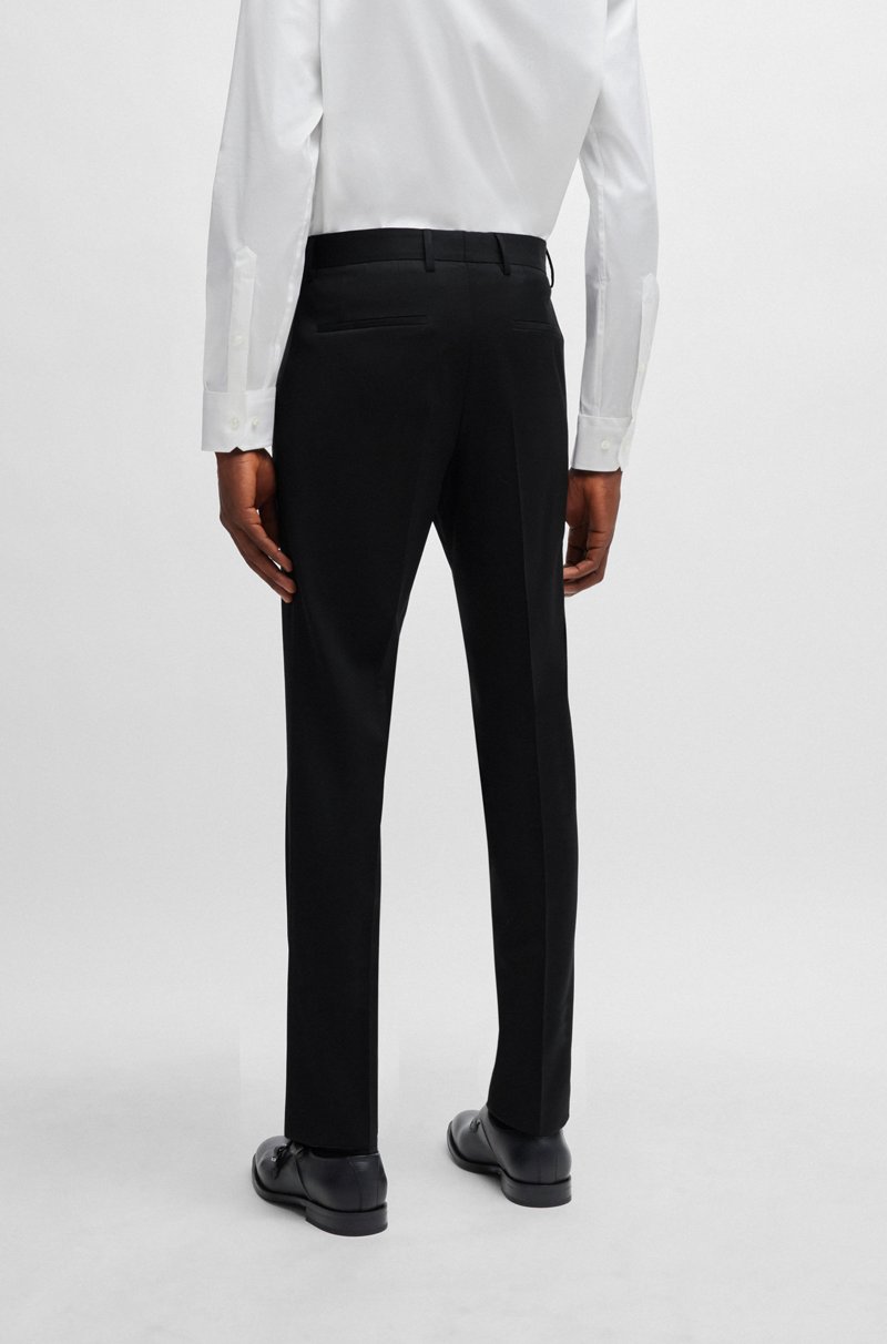 Hugo Boss Pantalones slim fit de sarga de lana virgen Limitado a 3 días