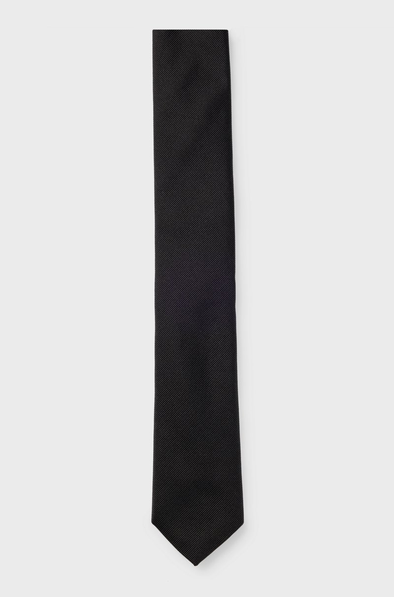 Hugo Boss Corbata elaborada en Italia con tejido jacquard de seda pura Ahorra y exporta