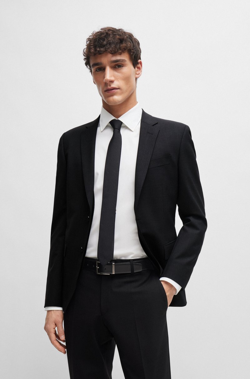 Hugo Boss Corbata elaborada en Italia con tejido jacquard de seda pura Ahorra y exporta