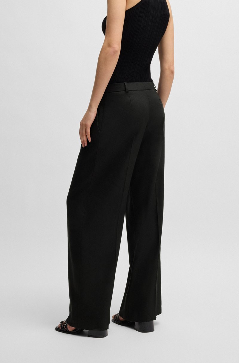 Hugo Boss Pantalones regular fit en mezcla de lino Oferta exclusiva