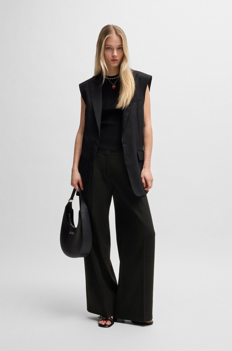 Hugo Boss Pantalones regular fit en mezcla de lino Oferta exclusiva