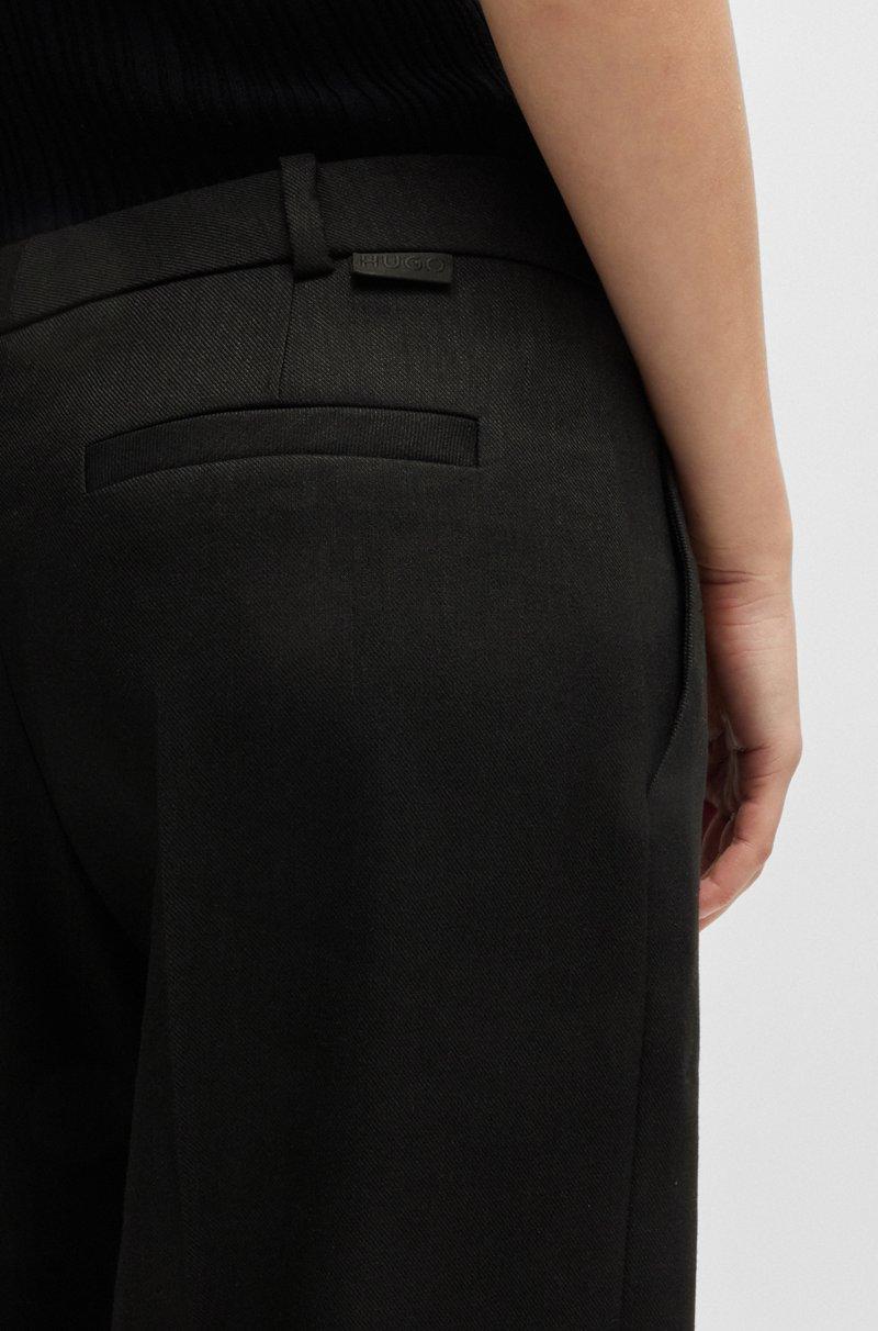 Hugo Boss Pantalones regular fit en mezcla de lino Oferta exclusiva