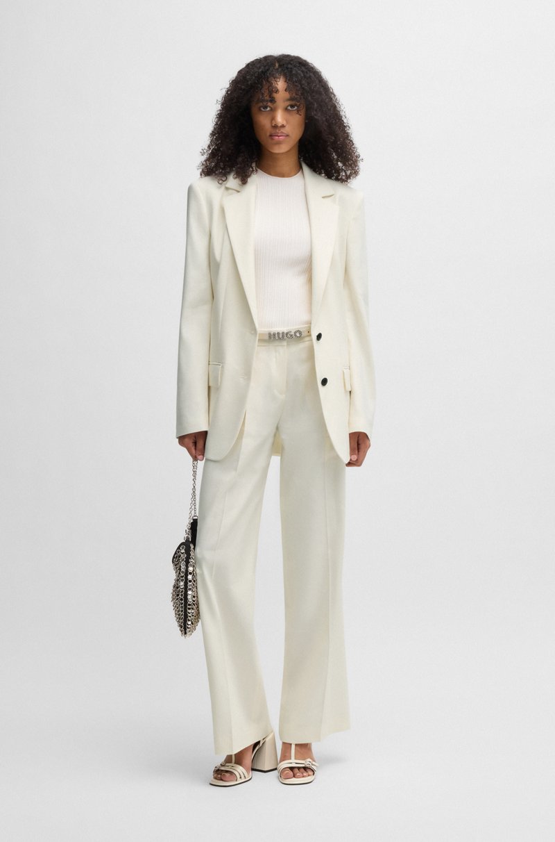 Hugo Boss Blazer oversize fit en mezcla de lino Última moda