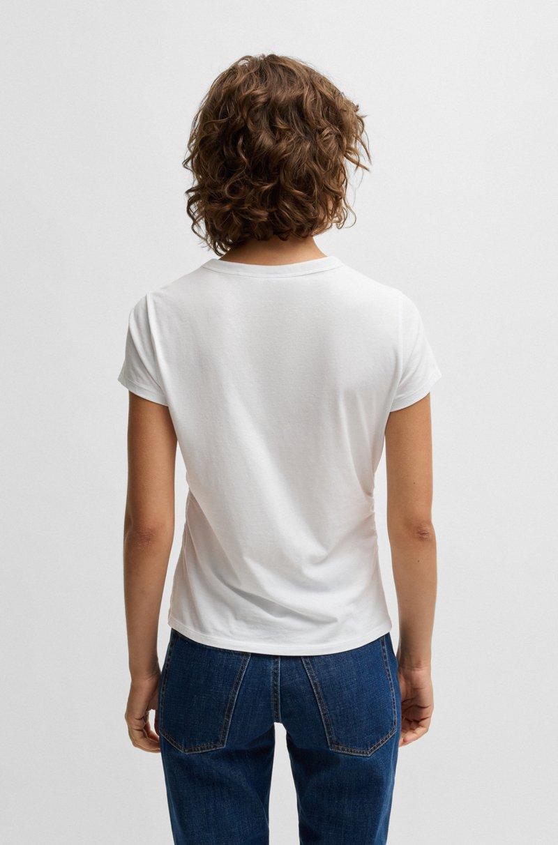 Hugo Boss Camiseta ajustada de algodón con chile con tachuelas de cristal Devoluciones gratuitas