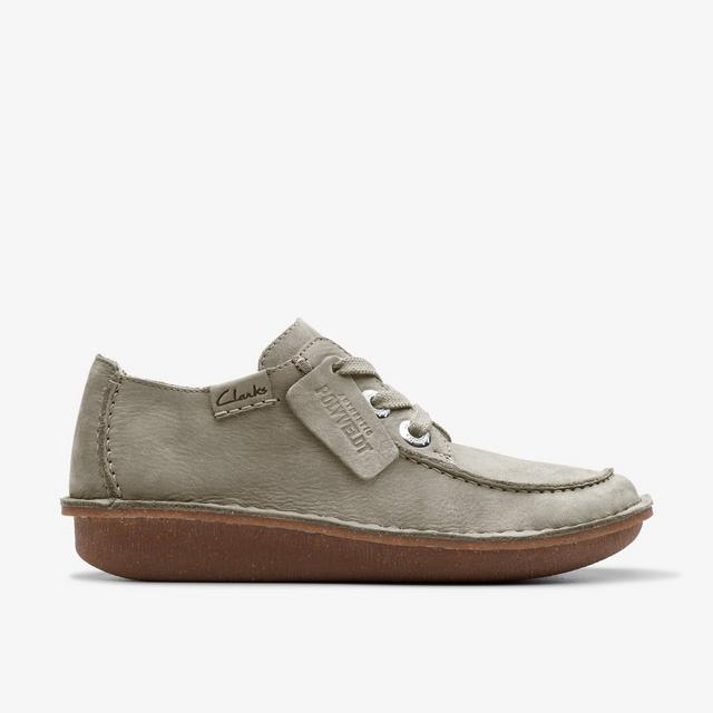 Clarks MUJERES Funny Dream en ante verde claro Funny Dream