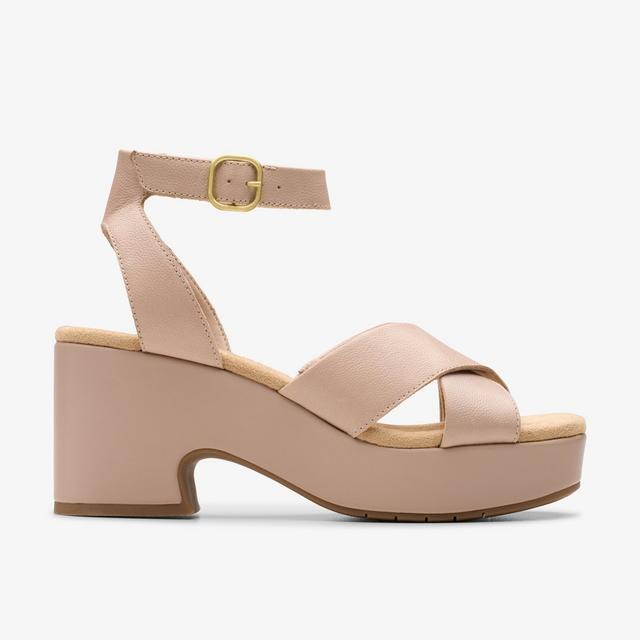 Clarks MUJERES Nerisa Pearl en cuero beige Nerisa Pearl