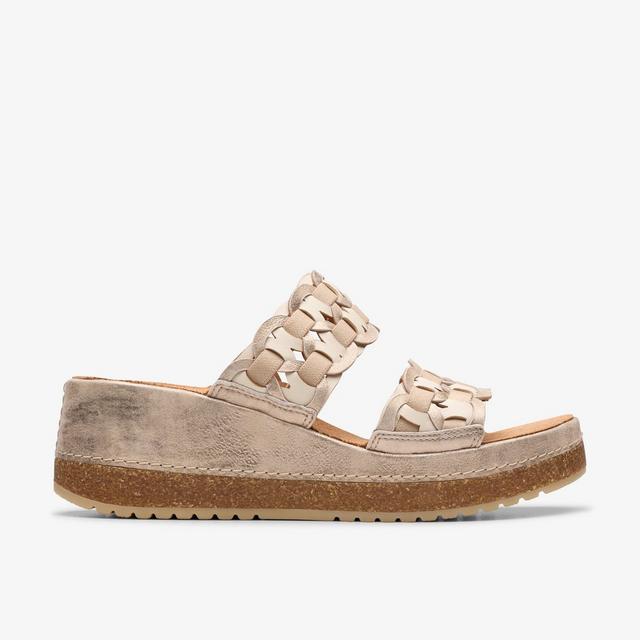 Clarks Mujeres Kassanda Mule Combinación Metálica Mulas