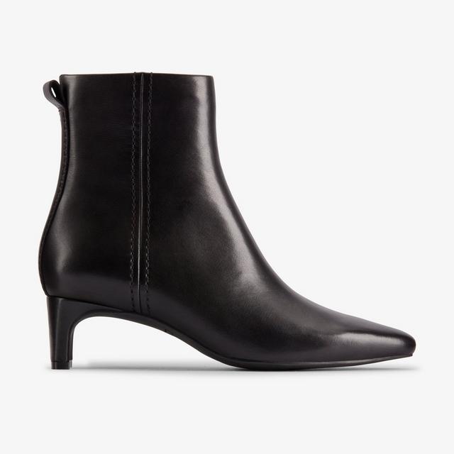 Clarks MUJERES Edina Up en cuero negro Edina Up Libre de impuestos