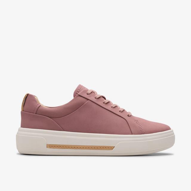 Clarks MUJERES Hollyhock Walk en piel de nobuk malva Hollyhock Walk