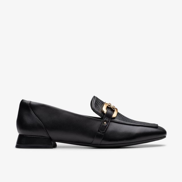 Clarks MUJERES Ubree15 Lily en cuero negro combinado Ubree15 Lily