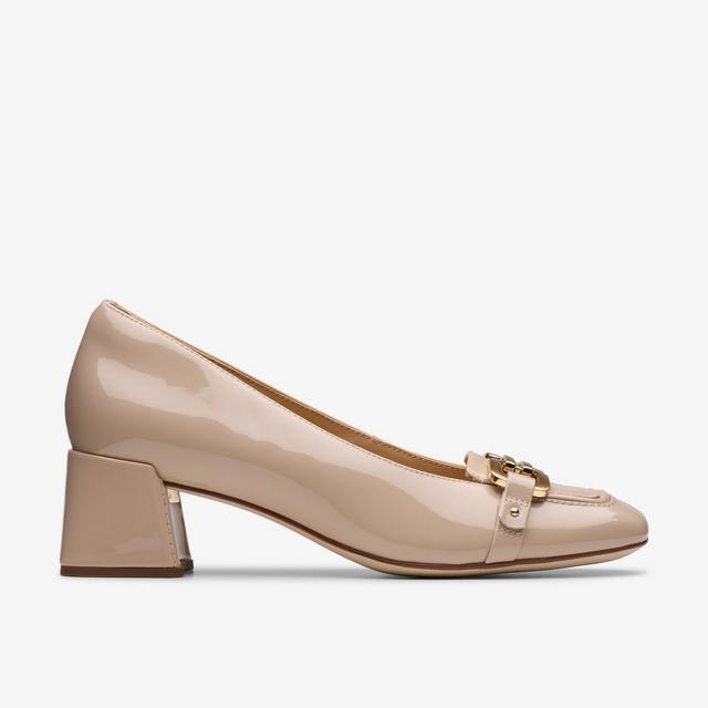 Clarks MUJERES Nyta45 Court en charol beis Nyta45 Court