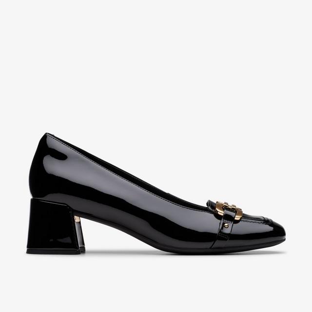 Clarks MUJERES Nyta45 Court en charol negro Nyta45 Court