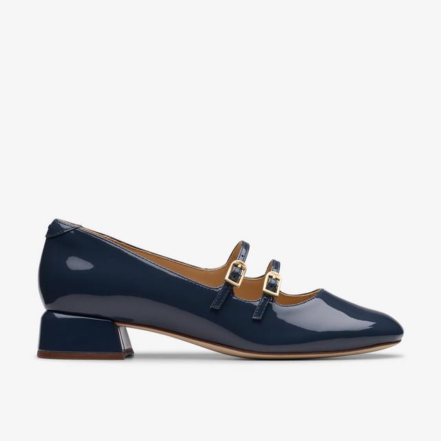 Clarks MUJERES Daiss30 Shine en charol azul marino Daiss30 Shine
