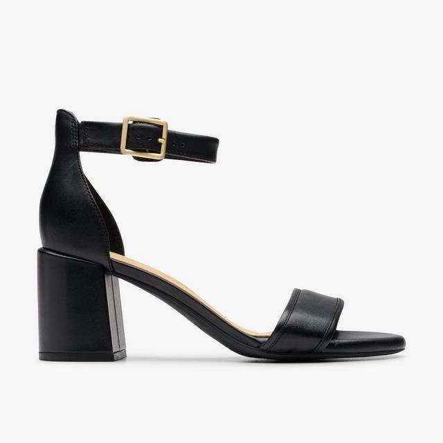 Clarks MUJERES Ezoria Mae en cuero negro Ezoria Mae