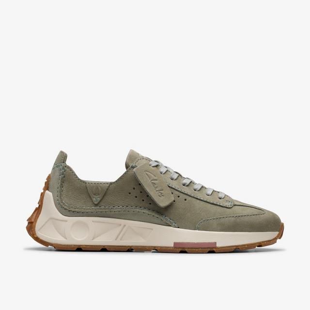 Clarks MUJERES Craft Speed en piel de nobuk color verde claro Craft Speed