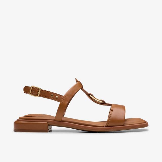 Clarks Mujer Ariany Sling Cuero Marrón Ninguno