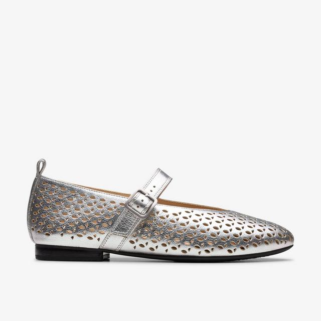 Clarks MUJERES Fawna Jane en plata metalizado Fawna Jane Rebajas de fábrica
