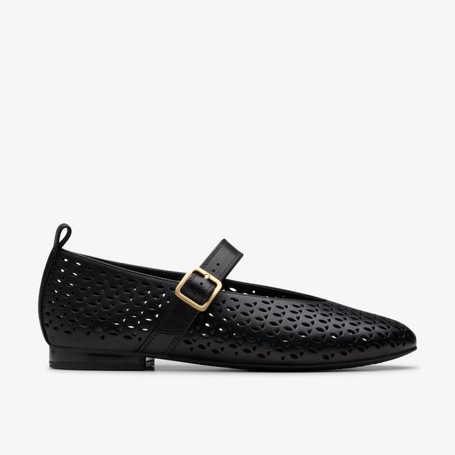 Clarks MUJERES Fawna Jane en cuero negro Fawna Jane
