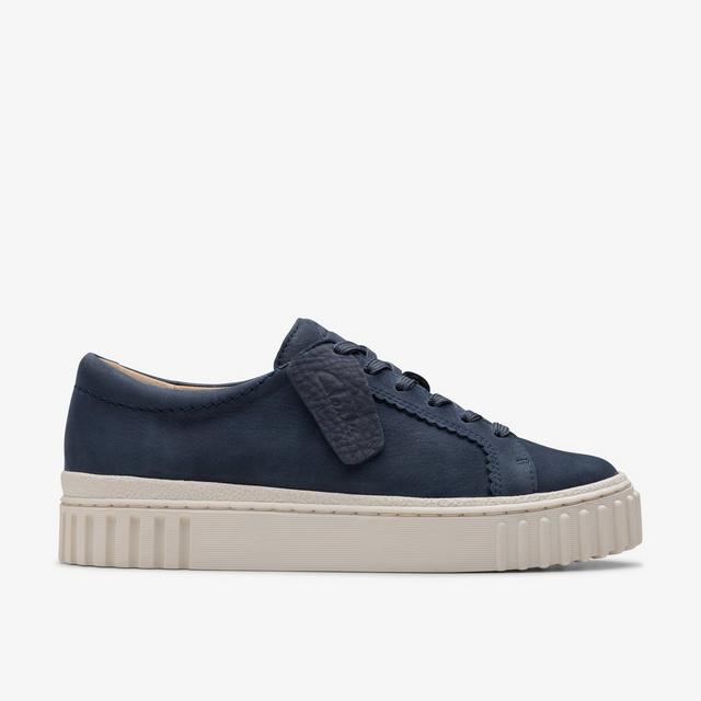 Clarks MUJERES Mayhill Walk en piel de nobuk azul marino Mayhill Walk