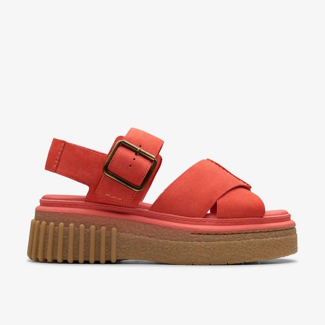 Clarks MUJERES Evamar Wish en ante color coral Evamar Wish