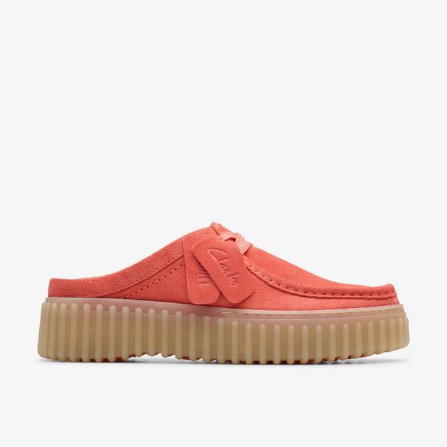 Clarks Mujer Torhill Mule Coral Ante Mulas Envío internacional gratuito