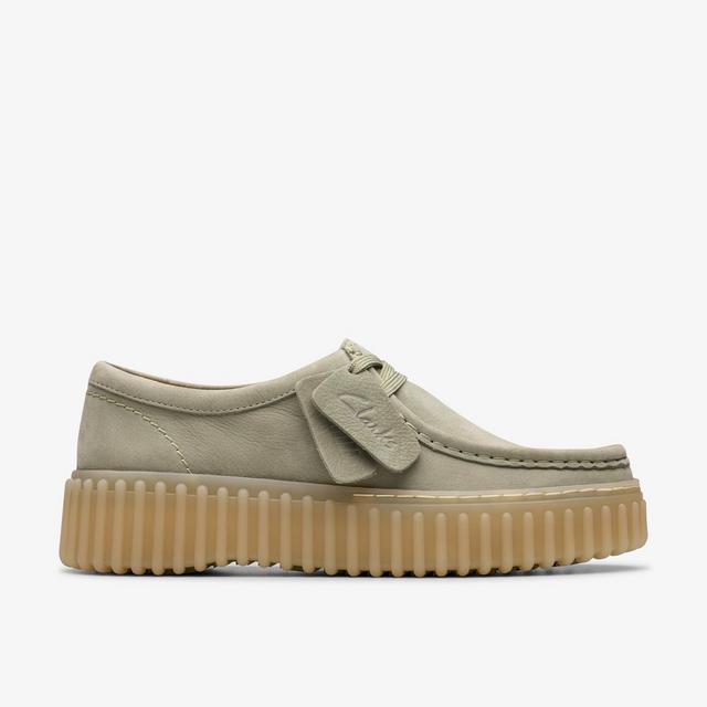 Clarks MUJERES Torhill Bee en nubuk verde claro Torhill Bee