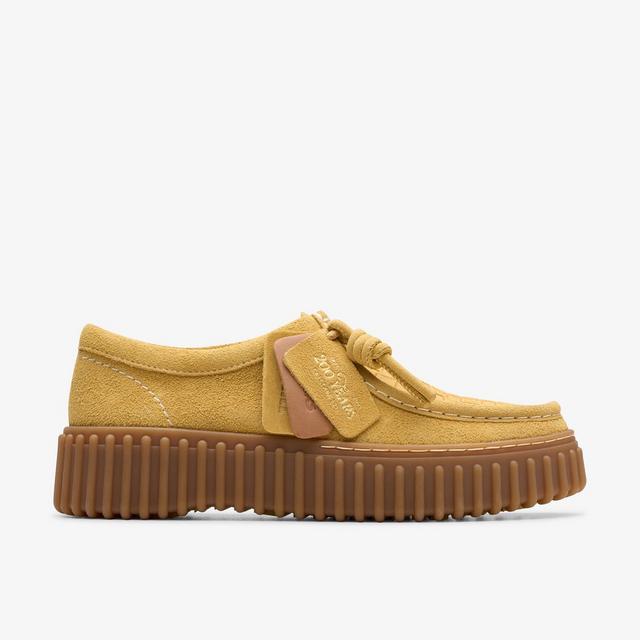 Clarks Mujeres Torhill Bee Ante Marrón Dorado Wallabee