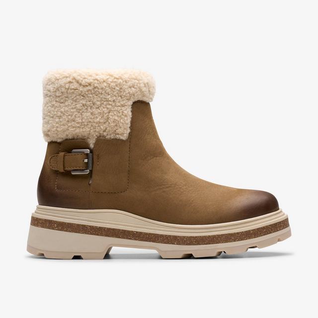 Clarks MUJERES Hencroft Madi impermeable beis oscuro con forro térmico Hencroft Madi Waterproof