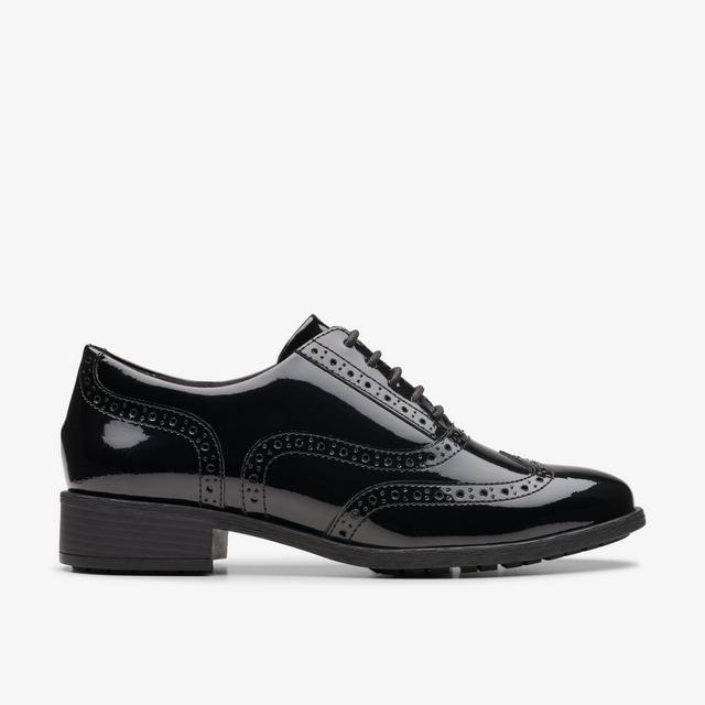 Clarks Havisham Oak en charol Oak Black Zapatos